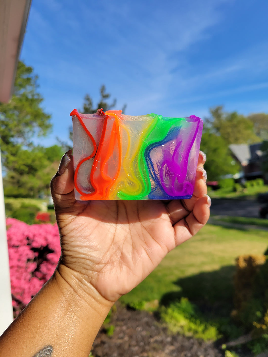 Rainbow Wave Soap